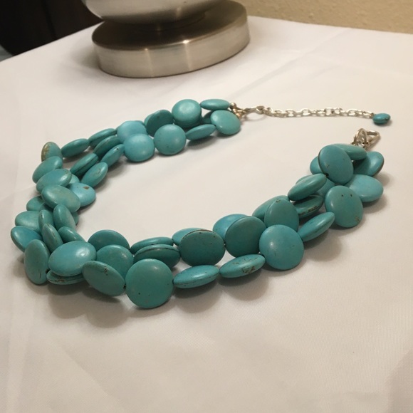 Turquoise Necklace—Three Strand - Picture 4 of 11